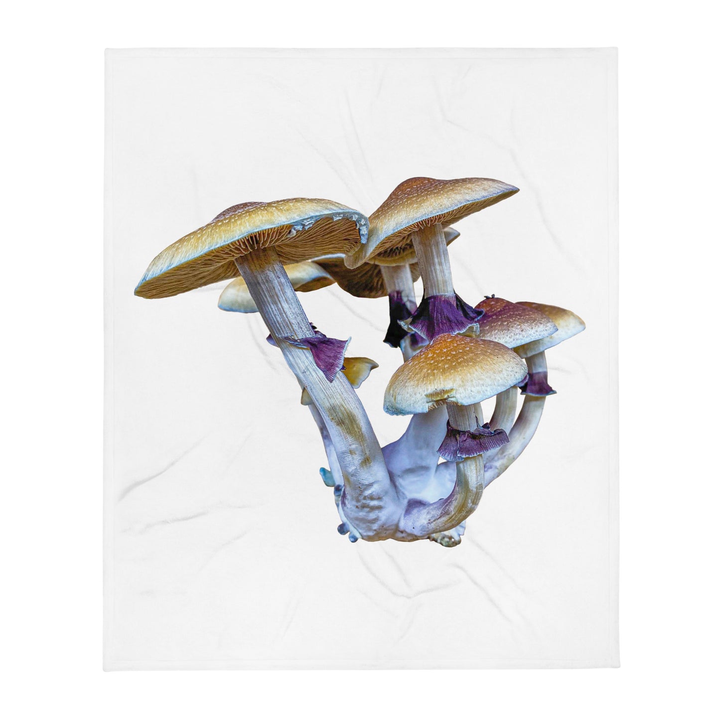 _Portrait of a Mushroom #6 - Throw Blanket