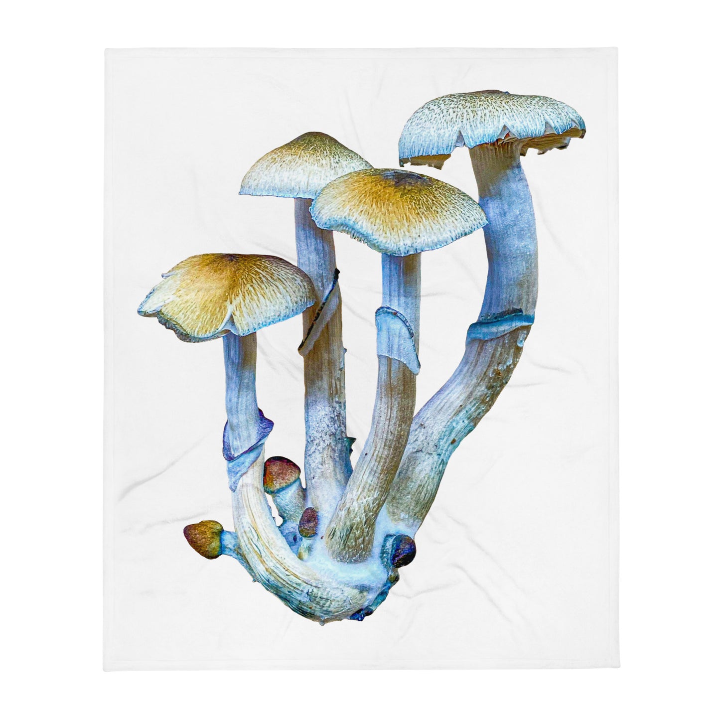 _Portrait of a Mushroom #4 - Throw Blanket