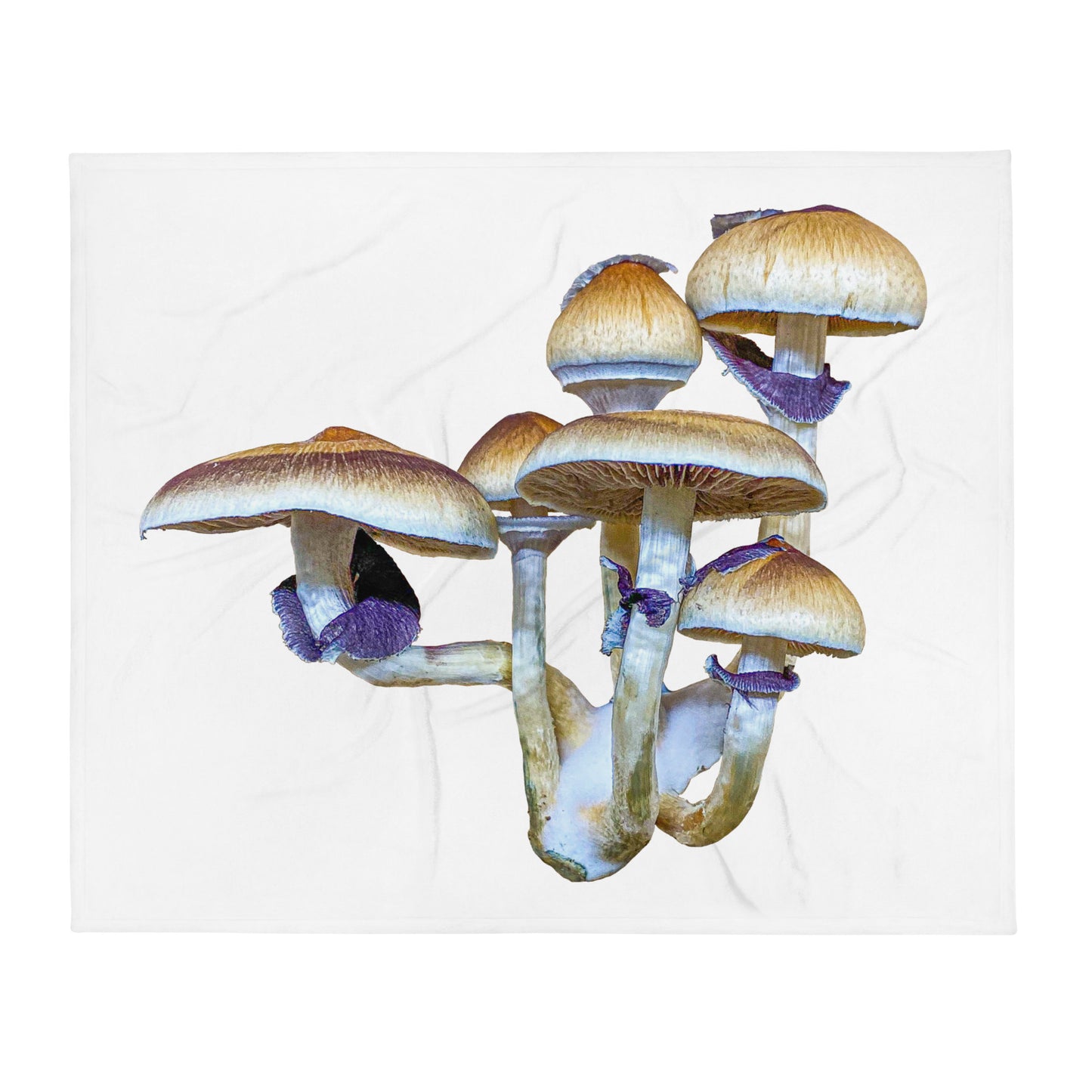 _Portrait of a Mushroom #5 - Throw Blanket