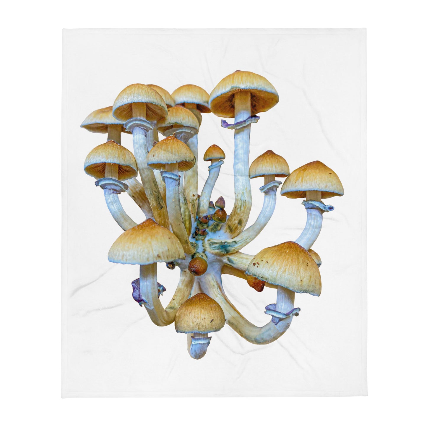 _Portrait of a Mushroom #7 - Throw Blanket
