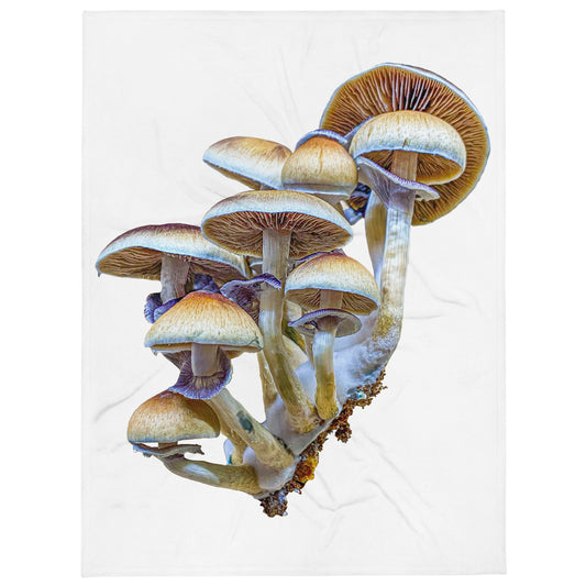 _Portrait of a Mushroom #3 - Throw Blanket