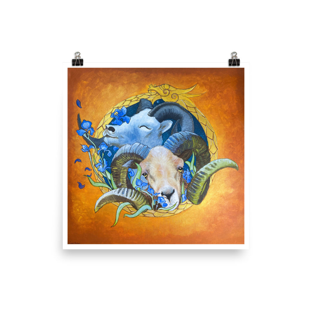 #2 Thor’s Rams (Tanngnjostr & Tanngrisnir) - Art Print